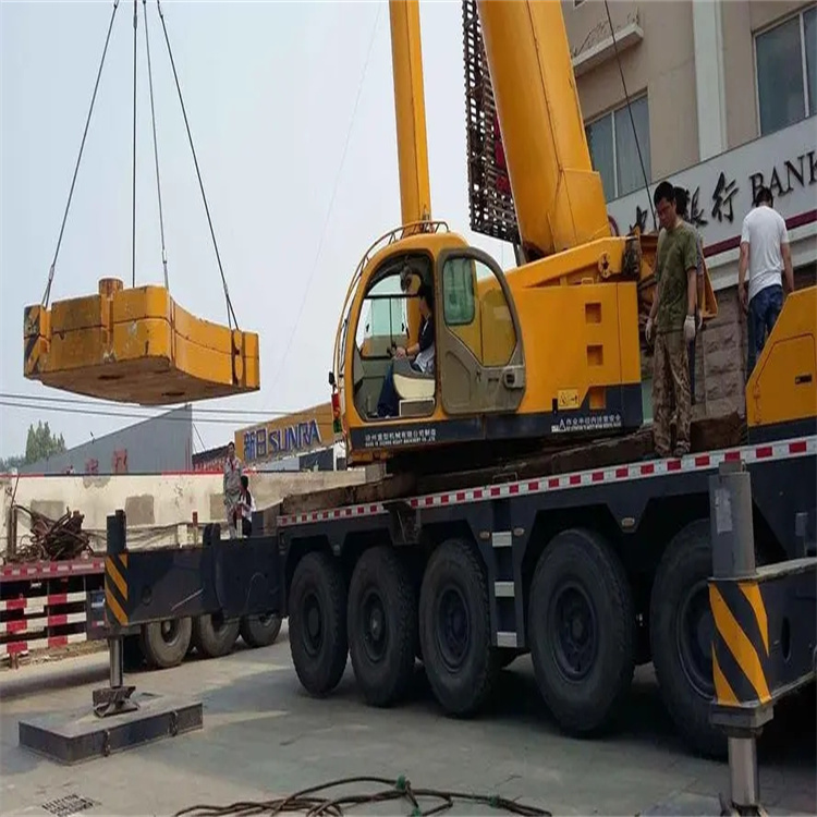 福绵当地吊车出租|机器吊装|75吨|工厂搬迁服务